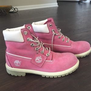 Pink Timberland Boots